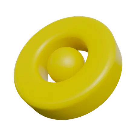 Círculo forma abstracta  3D Icon