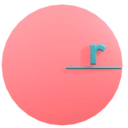 Círculo de matemática  3D Icon