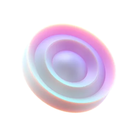 Circulo ondulado  3D Icon