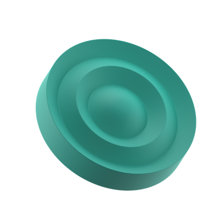 Circulo ondulado  3D Icon