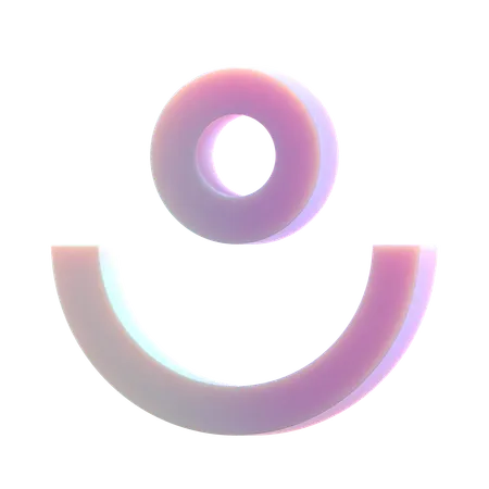 Circulo y arco  3D Icon