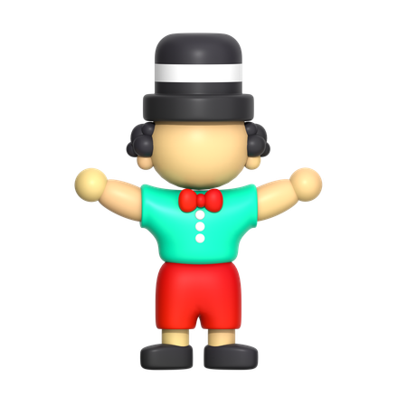 Circus Boy  3D Icon