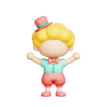 Circus Boy  3D Icon