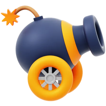 Circus Cannon  3D Icon