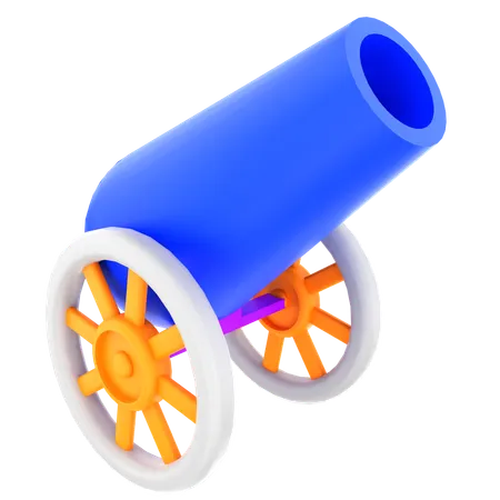 Circus Cannon  3D Icon