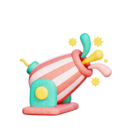 Circus Cannon  3D Icon