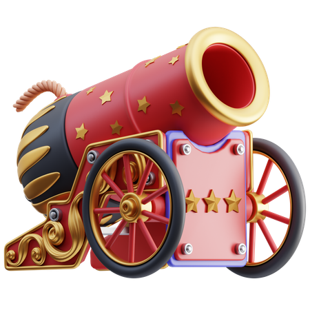 Circus Cannon  3D Icon