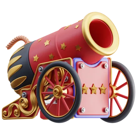 Circus Cannon  3D Icon