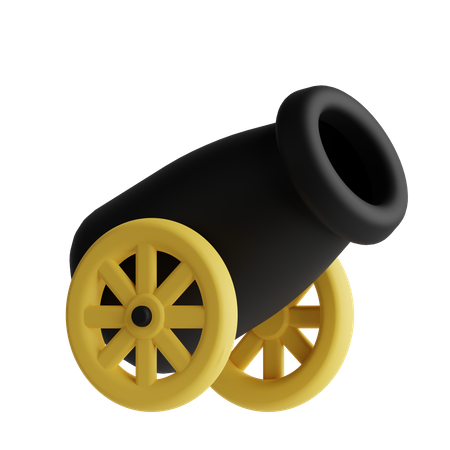 Circus Cannon 3D Icon