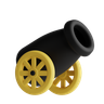 circus cannon emoji 3d