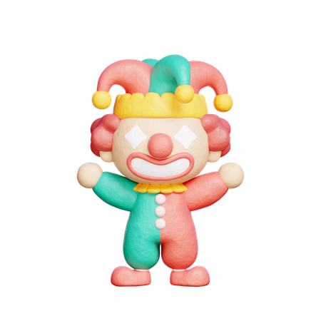Circus Clown  3D Icon