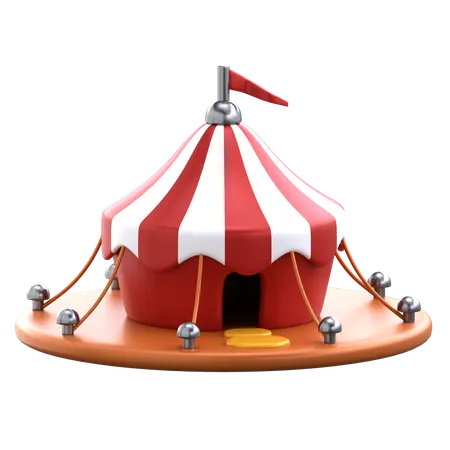 Circus Tent  3D Icon