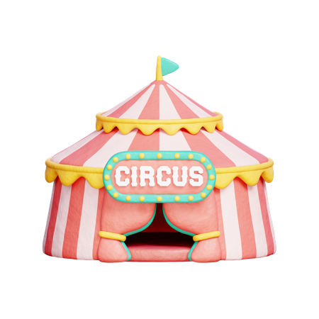 Circus Tent  3D Icon