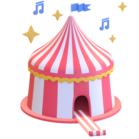 Circus tent  3D Illustration