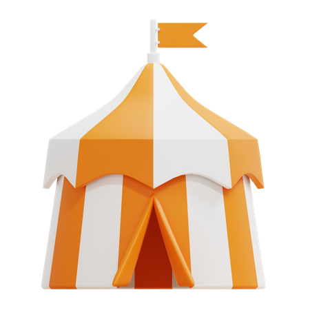 Circus Tent 3D Illustration