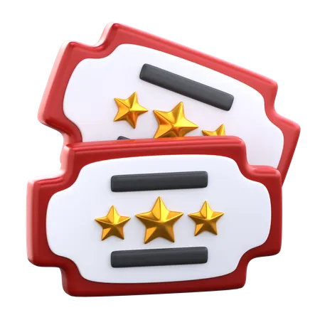 Circus Ticket  3D Icon