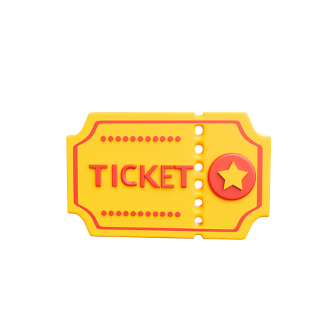 Circus Ticket  3D Icon