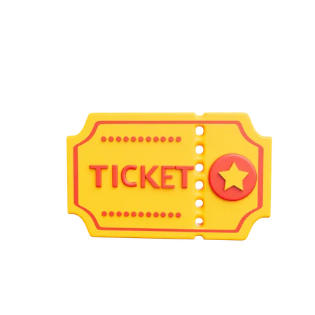 Circus Ticket  3D Icon