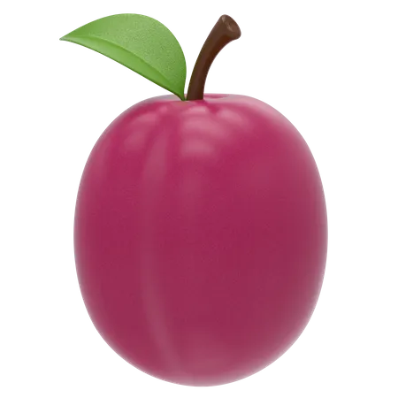 Fruta de ciruela  3D Icon