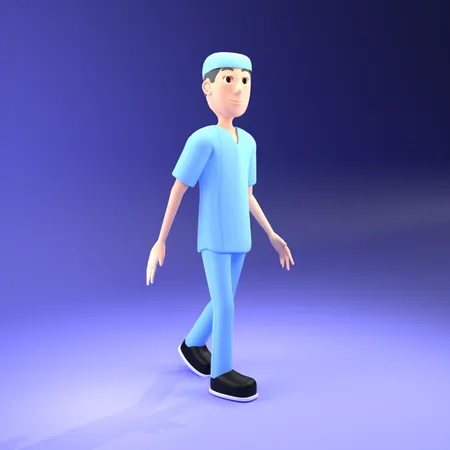 Medico cirujano  3D Illustration