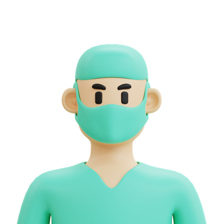 Cirurgião masculino  3D Icon