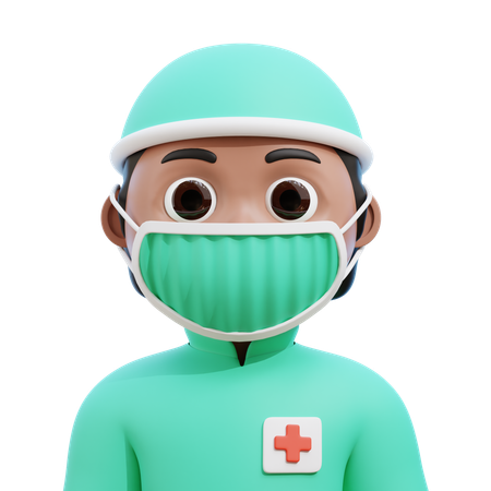 Cirurgião masculino  3D Icon