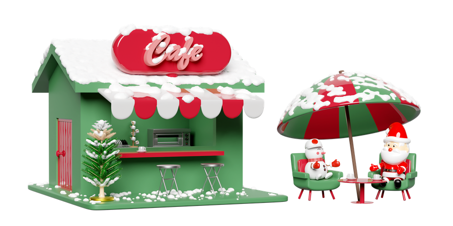 Cita de café  3D Illustration