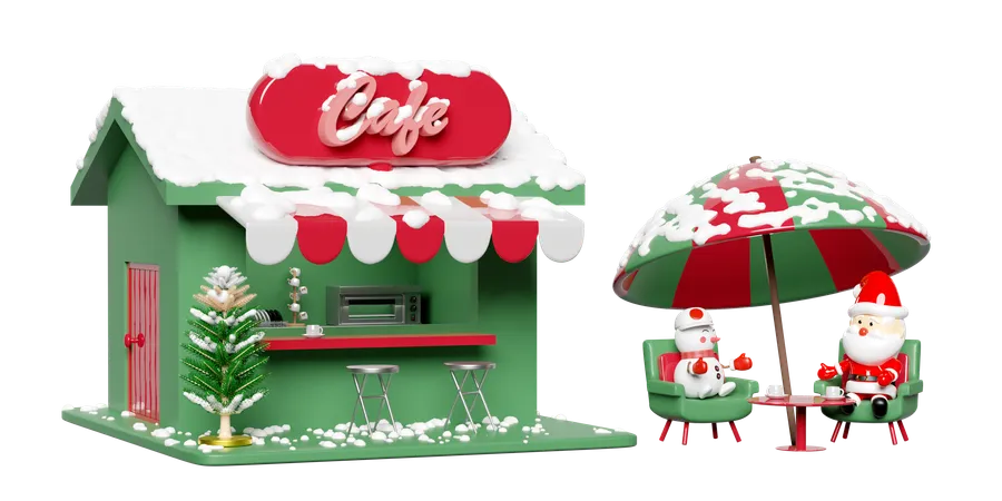 Cita de café  3D Illustration