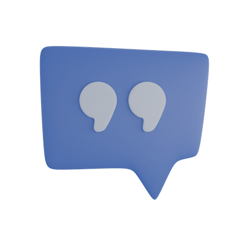 Cita del cubo de chat  3D Icon
