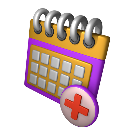 Cita medica  3D Icon