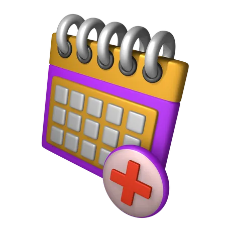 Cita medica  3D Icon