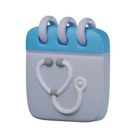 Cita medica  3D Icon