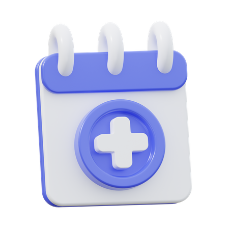 Cita medica  3D Icon