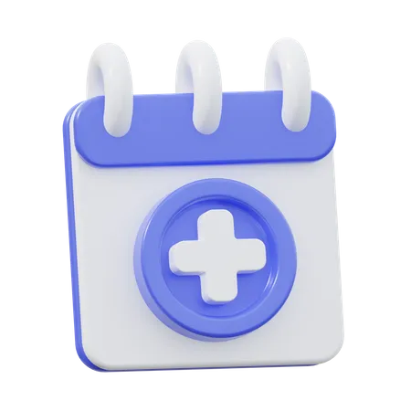 Cita medica  3D Icon