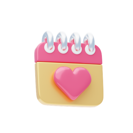 Cita romántica  3D Icon