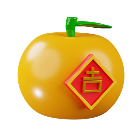 Citron orange  3D Icon