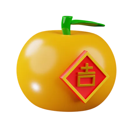 Citron orange  3D Icon