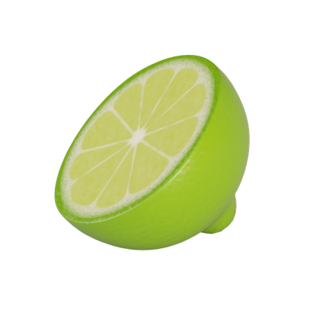 Citron vert tranché  3D Icon