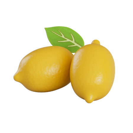 Citrons  3D Illustration