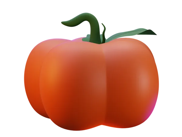 Citrouille  3D Icon