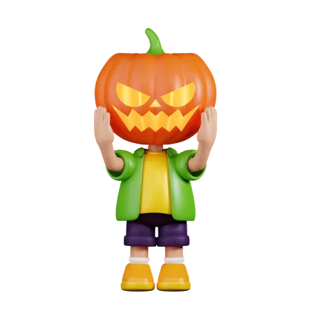 La citrouille fête Halloween  3D Illustration