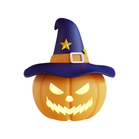 Magicien de la citrouille  3D Icon