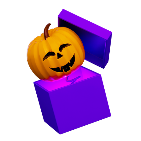 Cadeau de citrouille  3D Icon