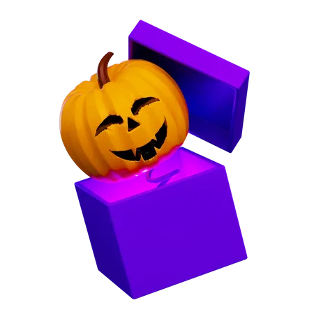 Cadeau de citrouille  3D Icon