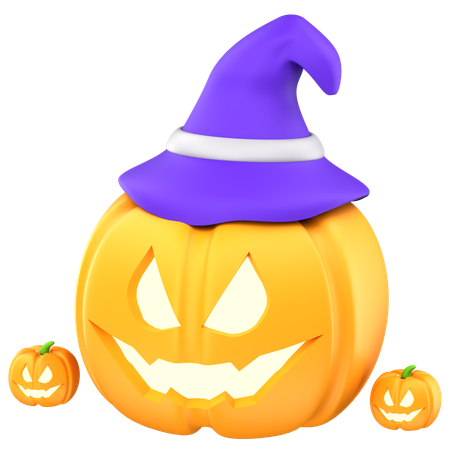 Citrouille d'Halloween  3D Icon