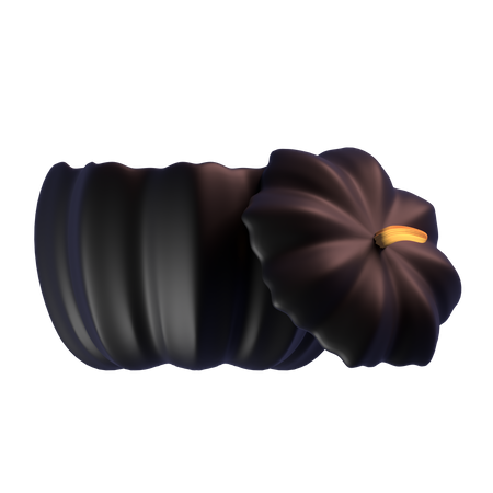 Citrouille sombre  3D Icon