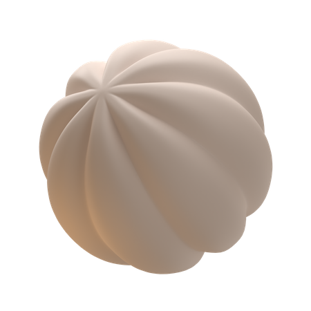 Forme abstraite de citrouille  3D Icon