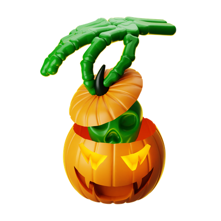 Citrouille d'Halloween  3D Icon