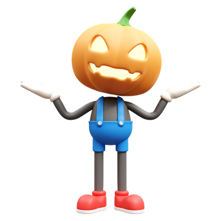 Citrouille d'Halloween  3D Illustration