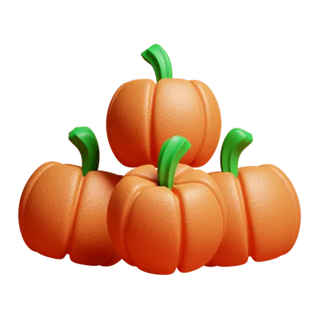 Citrouilles  3D Icon